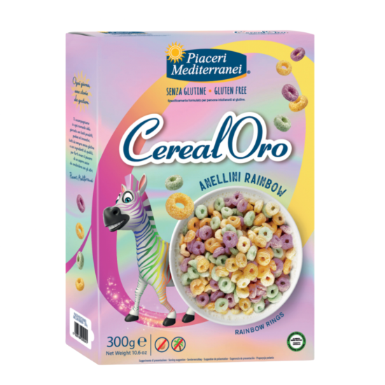 Cereal Oro Anellini Rainbow Piaceri Mediterranei  gluten-free